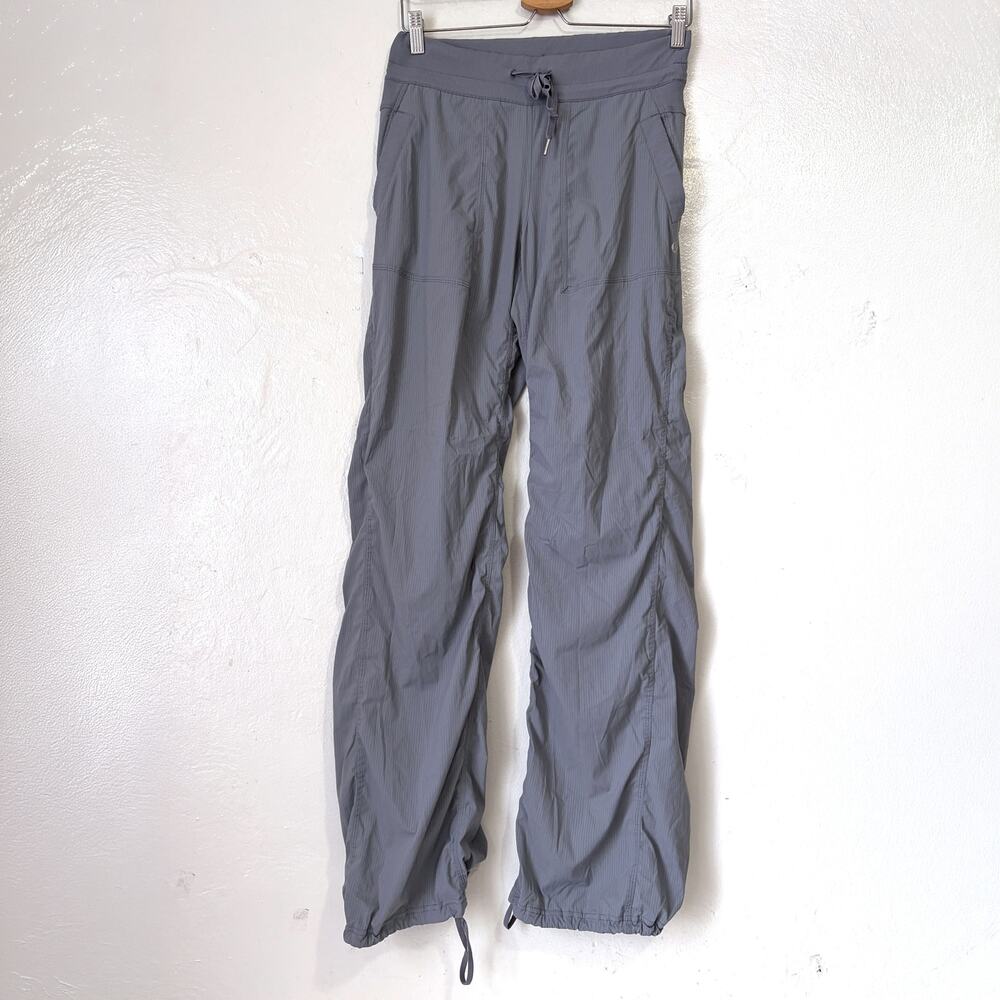Lululemon Dance Studio Pants Gray Size 6 Drawstring Ruched Hem - Picture 4 of 14